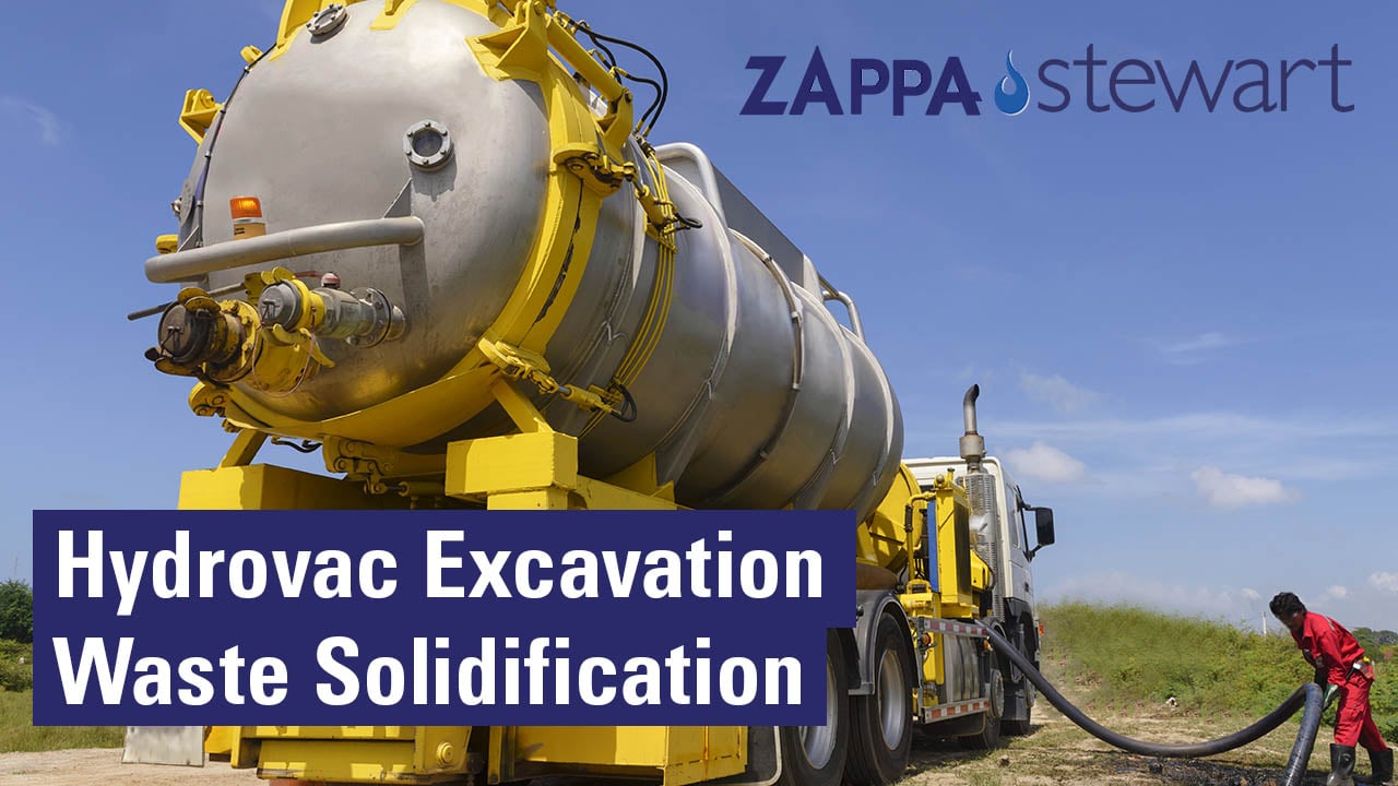 Hydrovac Excavation Waste Solidification using superabsorbent Polymers