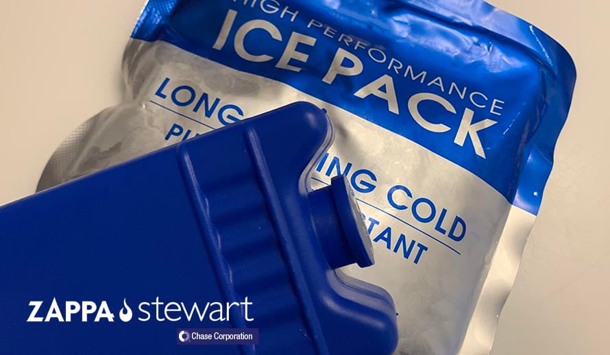 Superabsorbent polymers used in icepacks